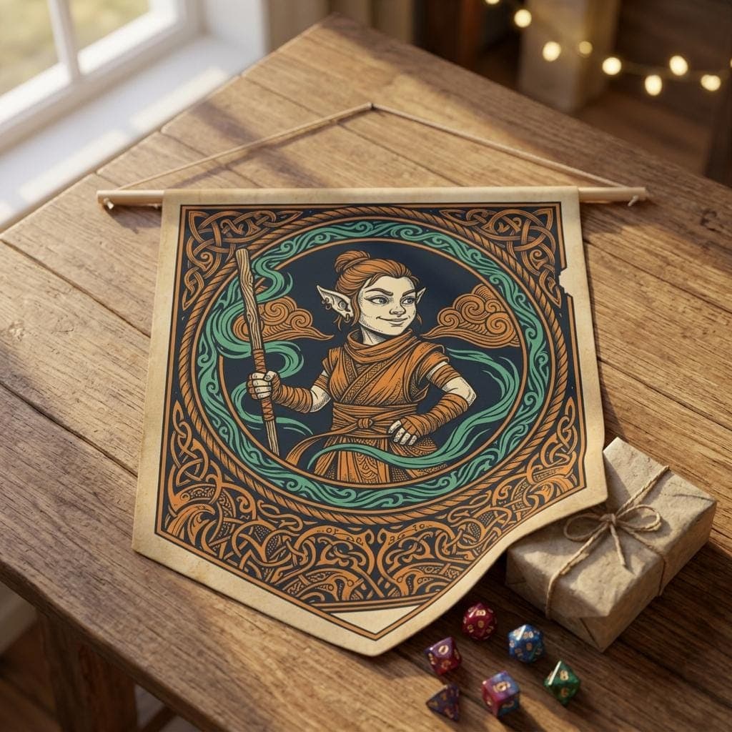 DnD Monk Pennant