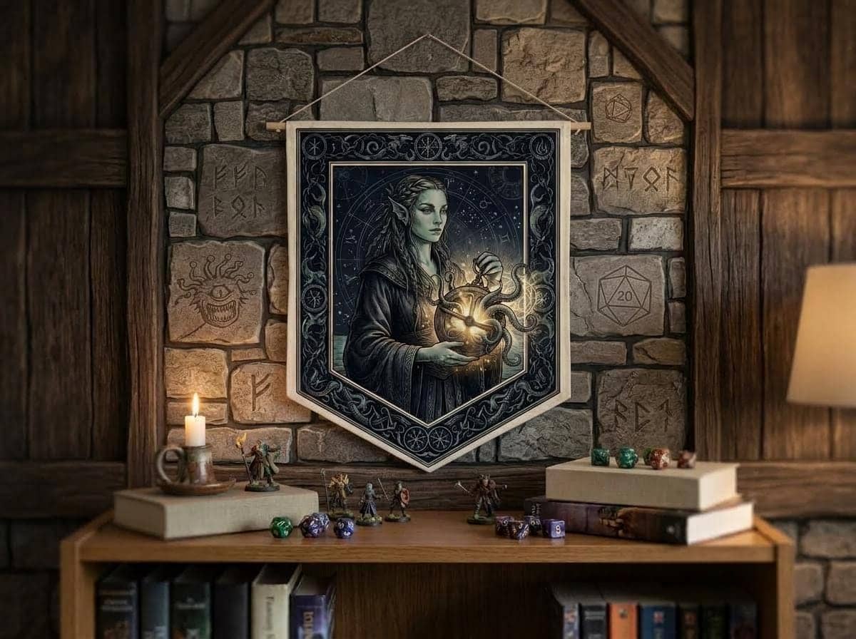 Sea Elf Warlock Pennant