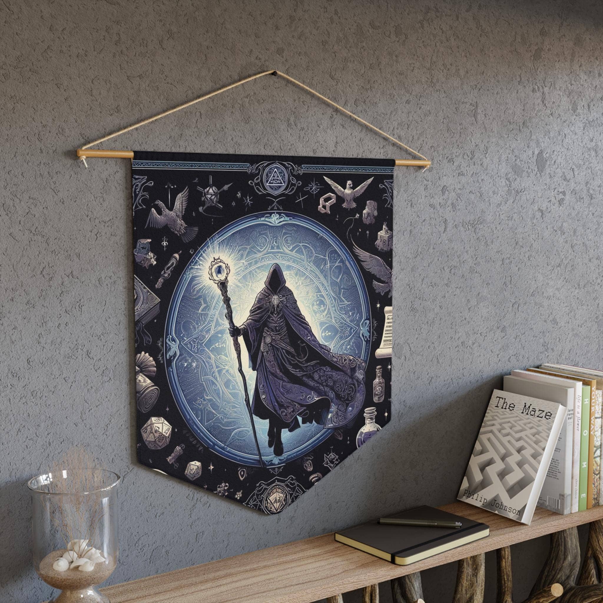 Wizard's Sanctum Pennant, a D&D gift for a Wizard