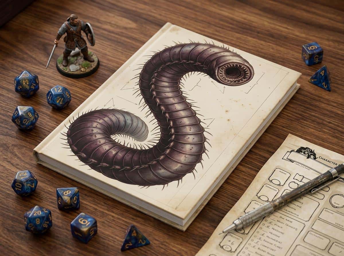 Giant Purple Worm Notebook