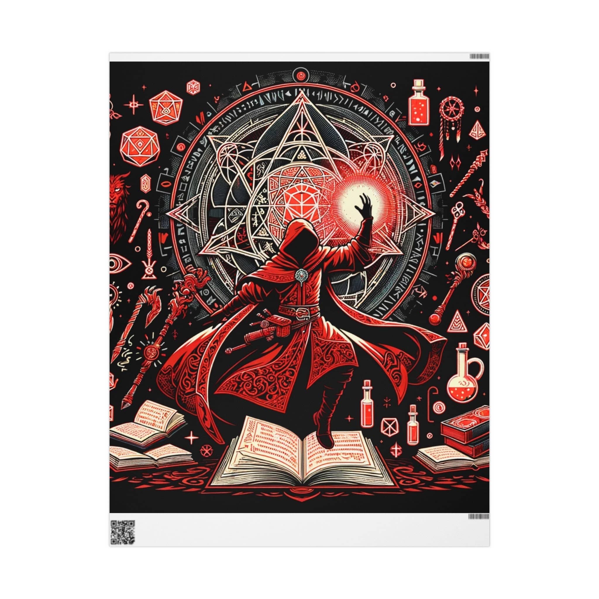 Red Sorceror Wrapping Paper wrapping paper, photo 8 of 10