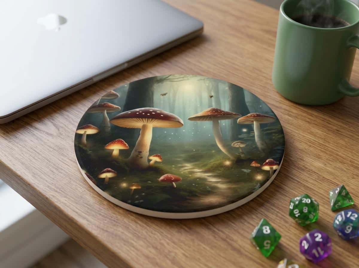 Myconid Fungal Garden Coasters